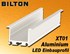 Bild von Bilton Aluminium Einbauprofil XT01 eloxiert bis 29W/m L2000 x B30 x H19,5 mm, Bild 1
