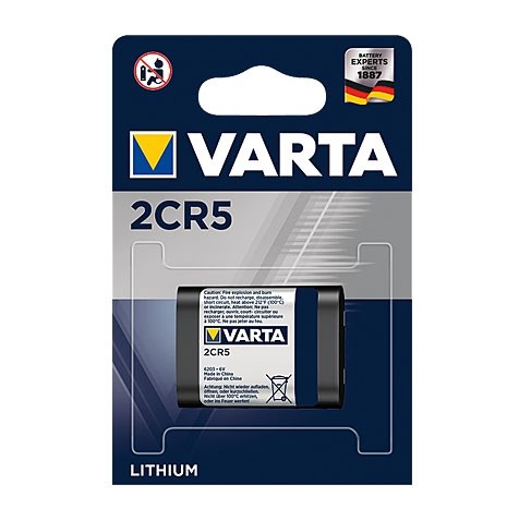 Bild von Varta Lithium Fotobatterie 6V / 1.600 mAh / V6203 / 2CR5 - 1er Blister