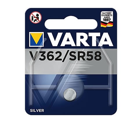 Bild von Varta 1er Blister Electronics Uhren Zelle Silber V362/SR58 / 1,55V