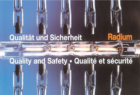 Bild von HV Halogenleuchtstab 2-sockelig / 44.000 lm / 2.000W / R7s / 230V / UV-EX / L 327,4 mm / 2.900K / ww klar dimmbar