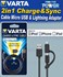 Bild von Varta 2in1 Charge&Sync Cable Micro USB & Lightning Adapter, Bild 1