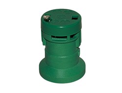 Bild von Lichterkettenfassung E27 grün mit Kappe und Schrauben - ÖVE