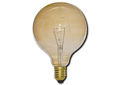 Bild von Globelampe Gold/Bernstein G60 / 40W / E14 / 230V