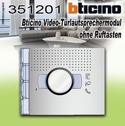 Bild von Bticino Allmetal Frontblende ohne Ruftaste für Video-Lautsprechermodul Art. 351200