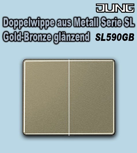 Bild von Jung Serie SL Wippe für Serienwippe und Doppeltaster gold-bronze