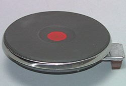 Bild von Siebentakt-Blitzkochplatte mit 8 mm Edelstahlrand 2000 W/180 Ø
