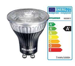 Bild von Sylvania LED Lampe RefLED+ ES50 / 360 Lumen / 5W / GU10 / 220-240V / 2.700K / 40° / 827 Homelight