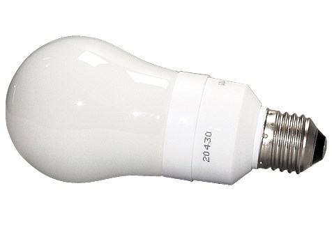 Bild von Energiesparlampen in Glühlampenform / 400 lmn / 7W / E27 / 220-240V / ww