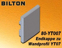 Bild von Bilton Endkappe zu Wandprofil YT07 Alu eloxiert B17 x H26 x L5 mm