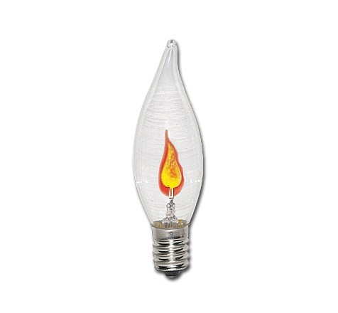 Bild von Flackerkerzenlampe 90lm / 3W / E14 / klar dimmbar