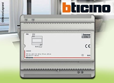 Bild von Bticino Netzgerät Audio ECO 6 TE -  inkl. 1 Stück Konfigurator zur Erweiterung auf ein Zweifamilienhaus