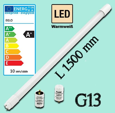 Bild von LED-Röhre T8 / VVG/KVG / 2.160 Lumen / 22 W / G13 / 3.000K Warmweiß / L 1.500 mm