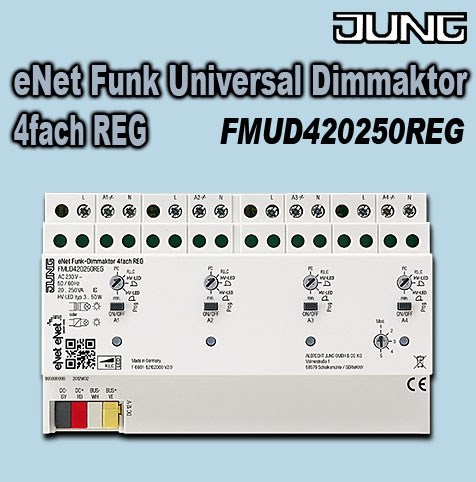 Bild von eNet Funk Universal Dimmaktor 4fach REG