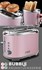 Bild von Bubble Soft Pink Toaster 930 Watt mit 6 einstellbare Bräunungsstufen und 2 extra breiten Toastschlitzen, Bild 1