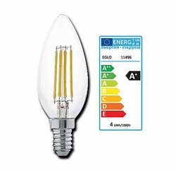 Bild von Eglo LED HV Filament Kerzenlampe / 350 Lumen / 4W / E14 / 2.700 K / Warmweiß