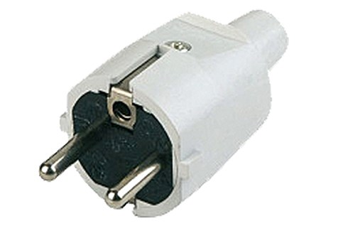Bild von Gummistecker PVC - kleine Ausführung / hellgrau
