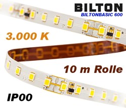 Bild von BILTONBASIC 600 Lineares LED Lichtband 24 V DC / 7 W/m / IP00 / 3.000K / 10 m / Warmweiß