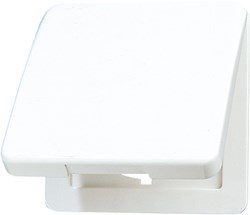 Bild von Klappdeckel für Steckdosen und Geräte mit Abdeckung 50 x 50 mm / Thermoplast alpinweiß hochglänzend