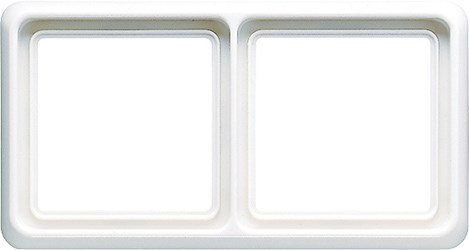 Bild von Rahmen, 2fach, bruchsicher, für waagerechte und senkrechte Kombination   / Art. CD 582 WU W