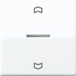 Bild von Wippe, Symbole Pfeile, Linse, Lichtleiter, Zentralplatte, für Taster BA 1fach Mittenstellung   / Art. AS 591 KO5P