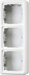 Bild von Aufputz-Kappe, 3fach, integrierte, flammwidrige Bodenplatte, angeformter Rahmen   / Art. CD 583 A BR
