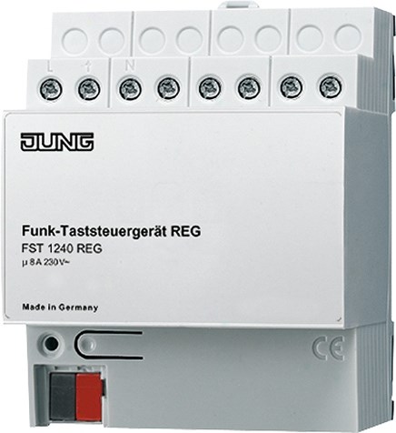 Bild von Funk-Taststeuergerät, EB, Spannungsversorgung AC 230 V ~, 50/60 Hz, 4 TE   / Art. FST 1240 REG