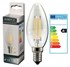 Bild von LED Filament Kerzenlampe C35 / 400 Lumen / 4W / E14 / 230V / 300° / 3.000K / Warmweiß klar / dimmbar, Bild 1