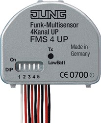 Bild von Funk-Multifunktionssensor, UP, 4-kanalig, 8-adriger Leitungssatz   / Art. FMS 4 UP