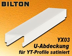 Bild von Bilton U- Abdeckung für Y- Serie satiniert L2000 x B17,5 x H9,5 mm