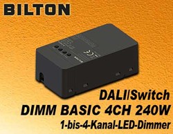 Bild von Bilton DALI/Switch LED-Dimmer BASIC 4CH 240W 12-24 DC max. 10A IP20