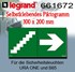 Bild von Legrand Selbstklebendes Piktogramm Treppe Pfeil 100 x 200 mm für die Sicherheitsleuchten URA ONE und B65 / 3-teilig, Bild 1