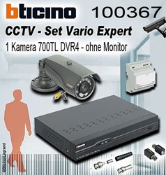 Bild von Bticino CCTV-Set Vario Expert 1 Kamera 700TL DVR4 - ohne Monitor