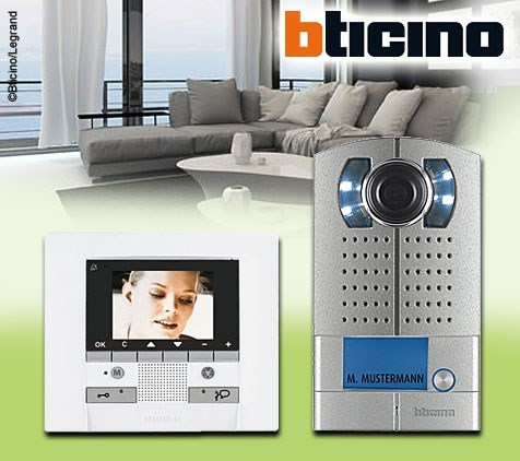 Bild von Bticino AP Video-Set Einfamilienhaus mit Bildspreicher Linea 2000 und POLYX Memory 2-Draht