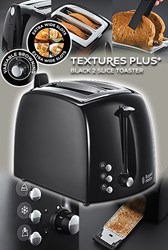 Bild von Russel Hobbs Textures Plus Toaster mit 2 extra breiten Toastschlitzen / 850 Watt