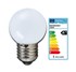 Bild von LED Kugellampe matt mit 6 SMD LEDs / 96 Lumen / 1W / E27 / 230V AC / 2700K / 120° / warmweiß, Bild 1