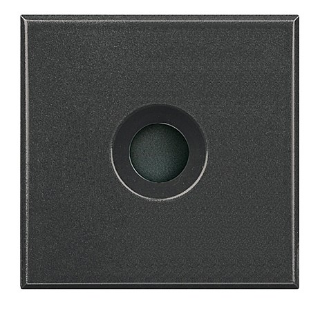 Bild von Kabelauslass 2-modulig Durchmesser 9 mmmit 2-poliger Blockklemme Anthrazit