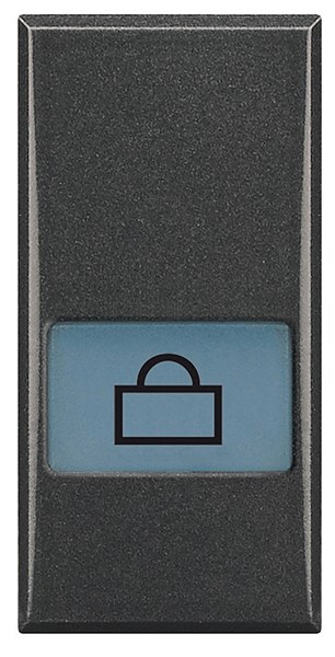 Bild von Symbolwippe für Axialschalter bedruckt mit  • Koffer •  1-modulig Anthrazit