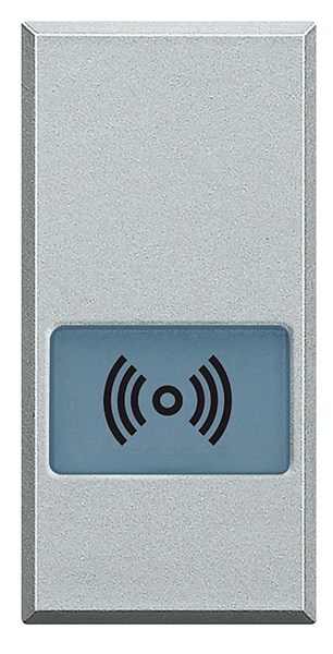 Bild von Symbolwippe für Axialschalter bedruckt mit  • Alarm •  1-modulig Aluminium
