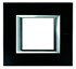 Bild von Rahmen rechteckig 3+3 Module Kompaktinstallation Glas Nachtschwarz, Bild 1