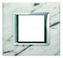 Bild von Rahmen rechteckig 3+3 Module Kompaktinstallation Carrara Marmor, Bild 1