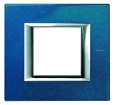 Bild von Rahmen rechteckig 3+3 Module Kompaktinstallation Meissenblau