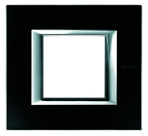 Bild von Rahmen rechteckig 6 Module Kompaktinstallation Glas Nachtschwarz