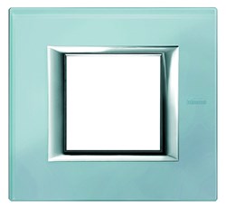 Bild von Rahmen rechteckig 4 Module Kompaktinstallation Glas Blau