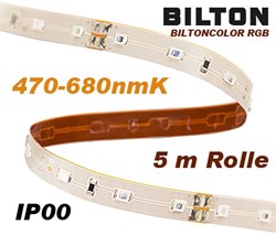 Bild von BILTONCOLOR RGB Lineares LED Lichtband 24 V DC / 7,2 W/m / IP00 / 470-680nmK / 5 m / RGB