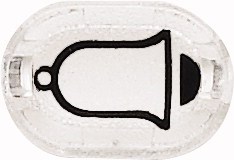 Bild von Symbole, oval, Klingel, weiß