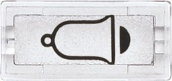 Bild von Symbole, rechteckig, Klingel, glasklar