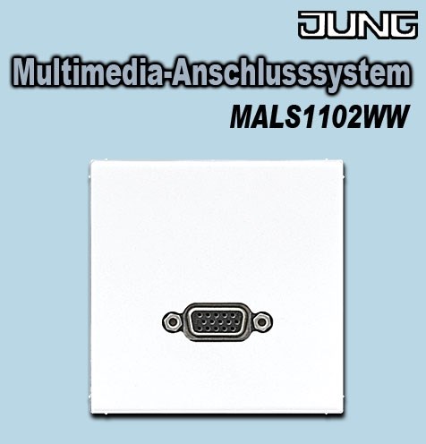 Bild von Multimedia-Anschlusssystem VGA Serie LS Alpinweiß