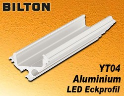 Bild von Bilton Aluminium Eckprofil YT04 eloxiert bis 14W/m L2000 x B17,5 x H17,5 mm