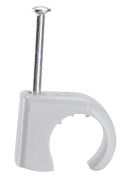Bild von Nagelschelle für Kabel Ø 10-14mm grau