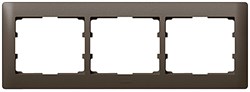 Bild von Rahmen 3-fach waagerecht Galea dark bronze
